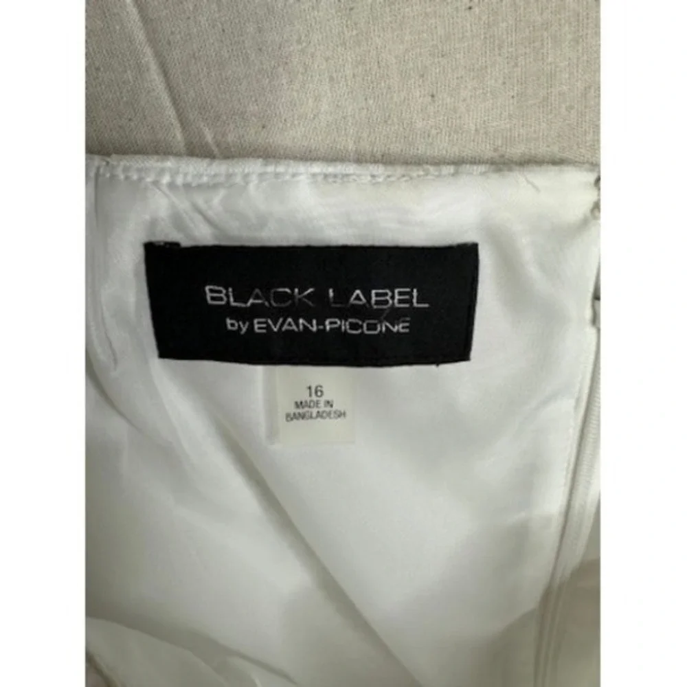 NWT Black Label By Evan Picone Women's White Skirt size‎ 16 Floral_3